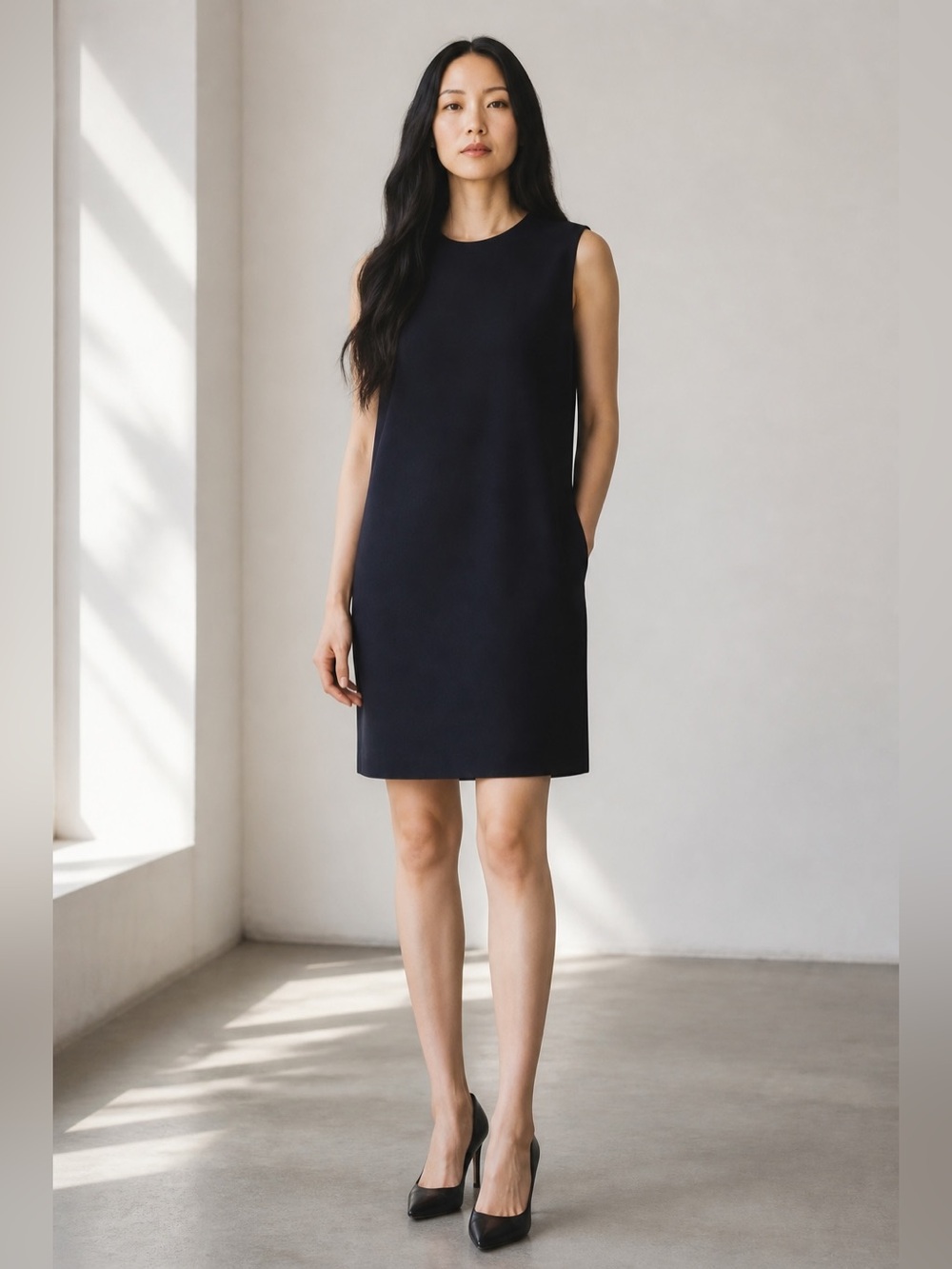 Phoebe Sleeveless Shift Dress, size 8